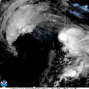 Météo de ouragans : image satellite visible pour AL172023