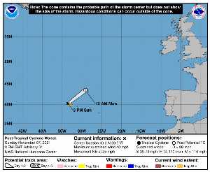 Cyclone post-tropical Wanda : prévision du NHC sur Meteo Tropicale - Meteo des cyclones
