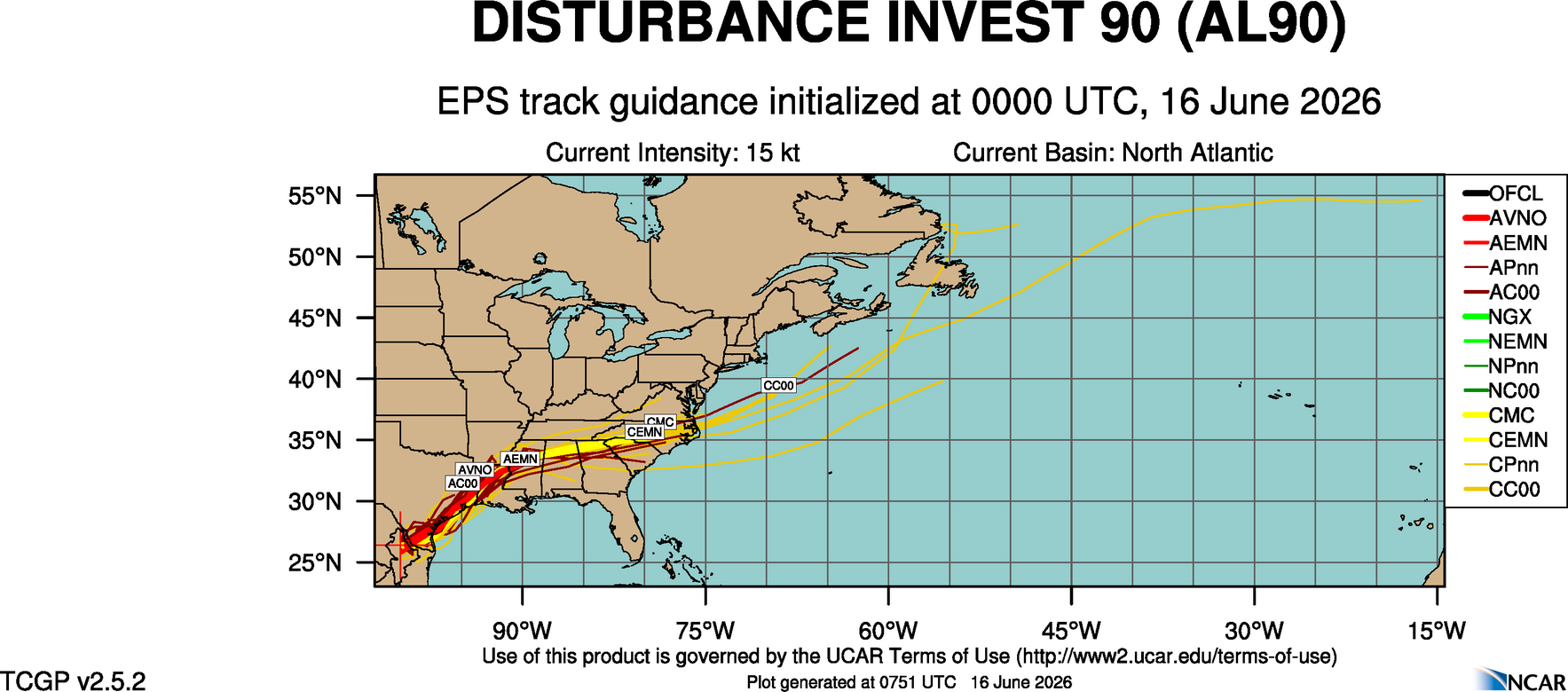 Invest Invest 90l : prévision de trajectoire (late) sur Meteo Tropicale - Météo des cyclones