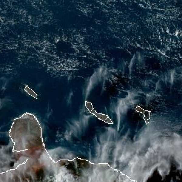 météo tropicale : Image satellite .