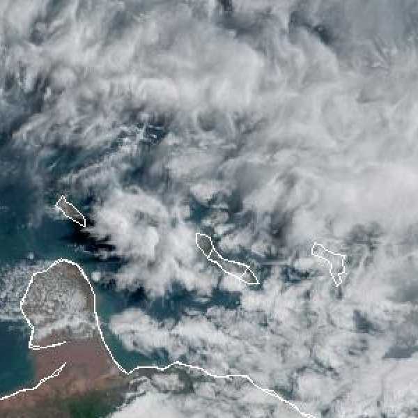 météo tropicale : Image satellite .