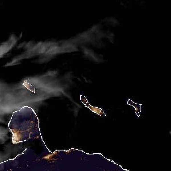 météo tropicale : Image satellite .