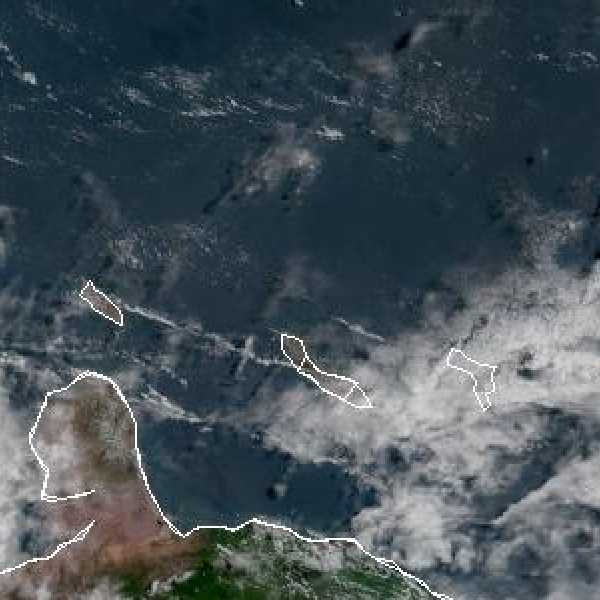 météo tropicale : Image satellite .