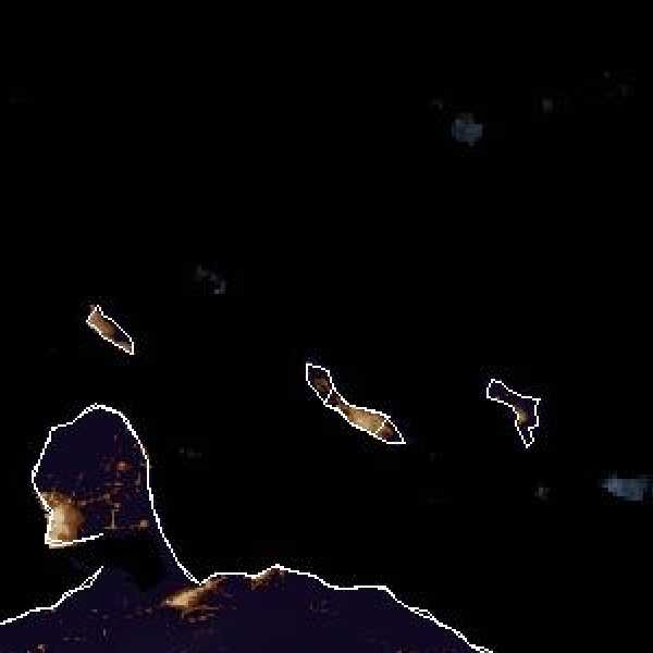 météo tropicale : Image satellite .