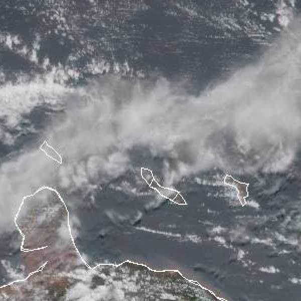 météo tropicale : Image satellite .
