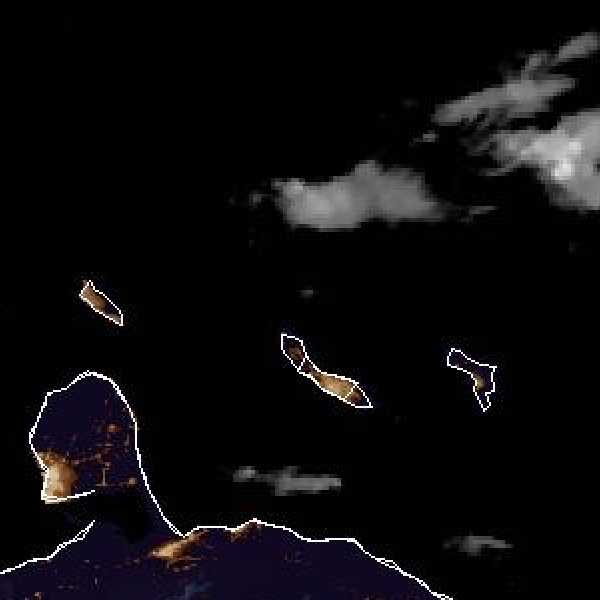 météo tropicale : Image satellite .