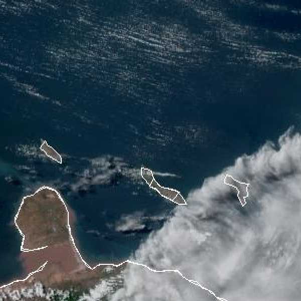 météo tropicale : Image satellite .