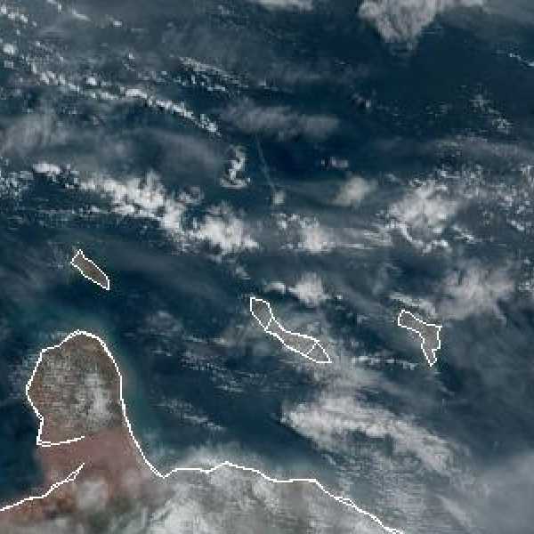 météo tropicale : Image satellite .