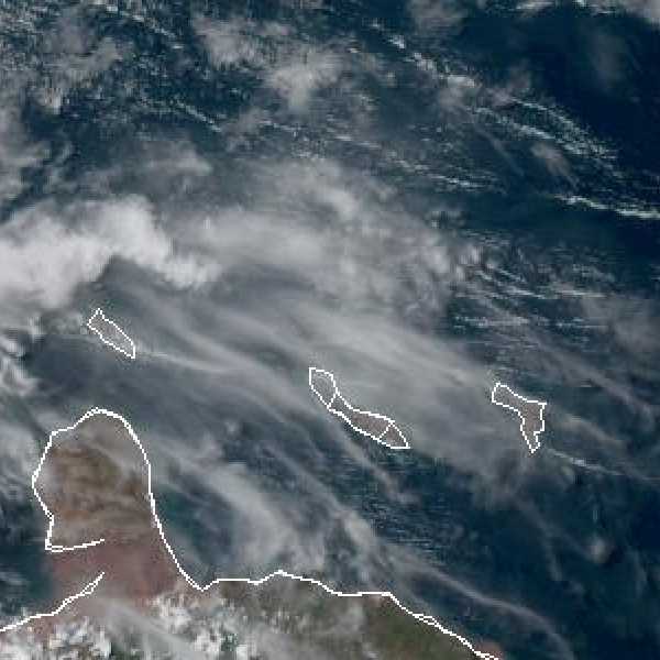 météo tropicale : Image satellite .