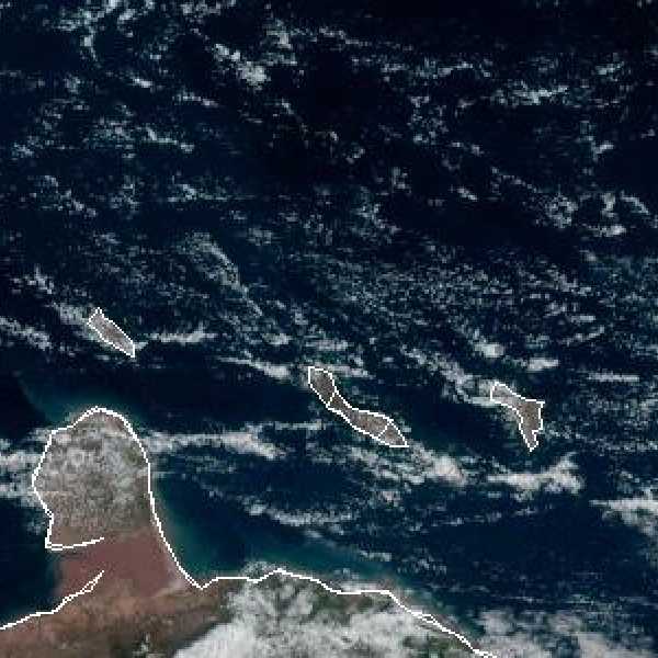 météo tropicale : Image satellite .