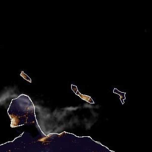 météo tropicale : Image satellite .