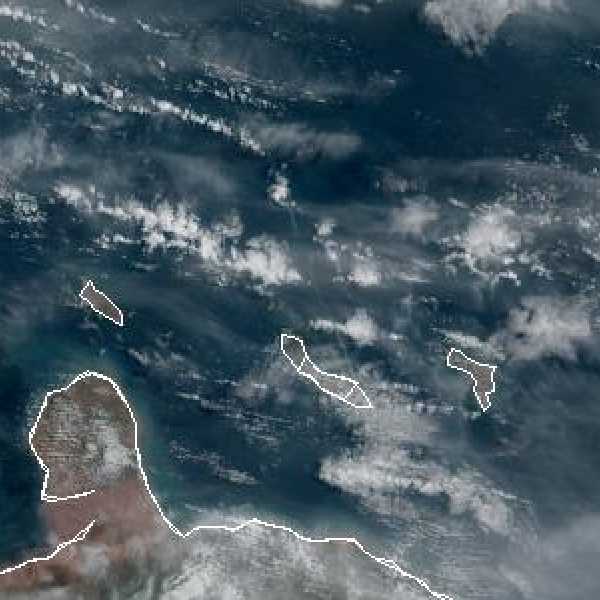 météo tropicale : Image satellite .