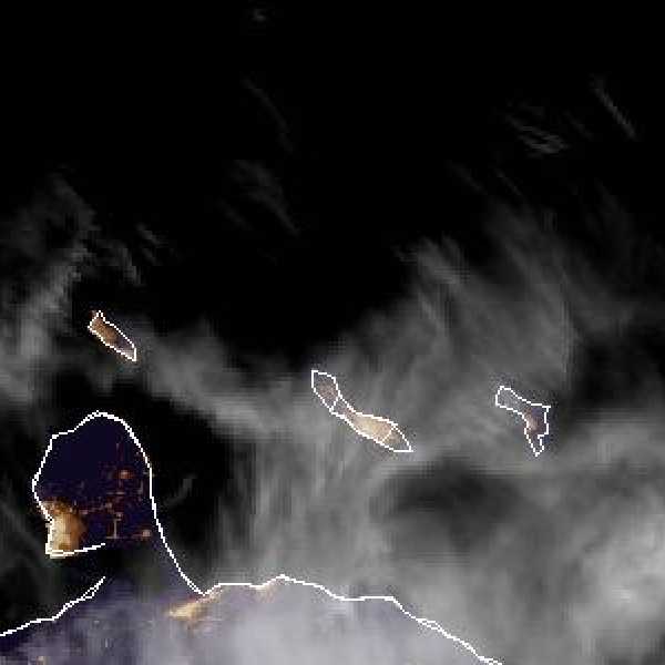 météo tropicale : Image satellite .