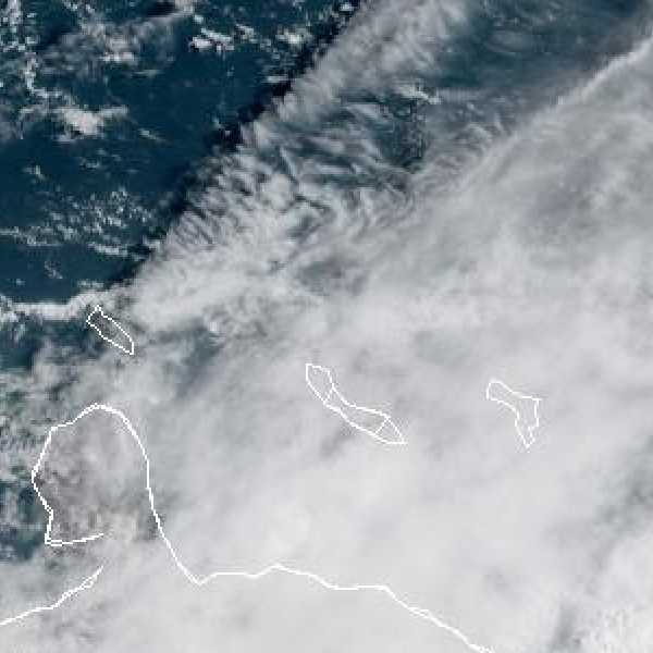 météo tropicale : Image satellite .