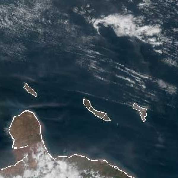 météo tropicale : Image satellite .