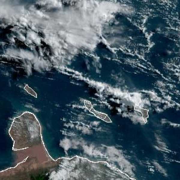 météo tropicale : Image satellite .