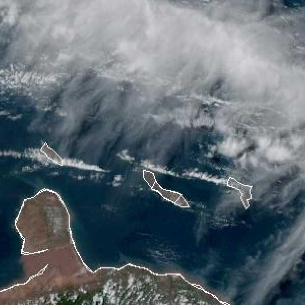 météo tropicale : Image satellite .