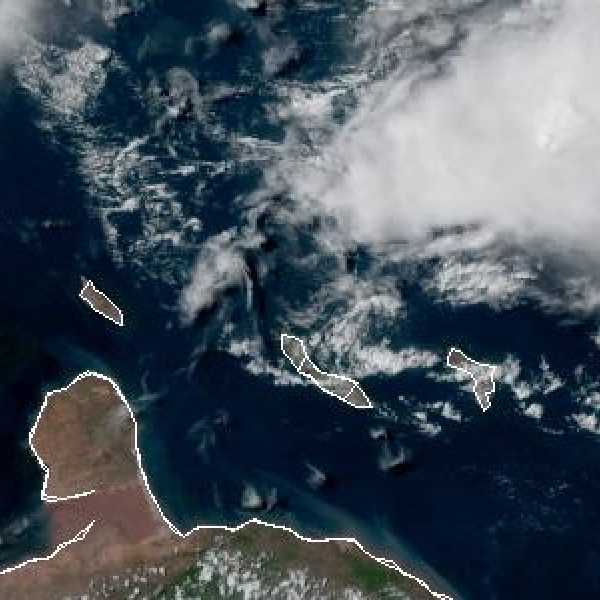 météo tropicale : Image satellite .