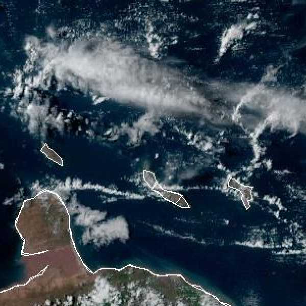 météo tropicale : Image satellite .