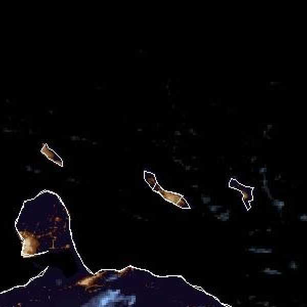 météo tropicale : Image satellite .