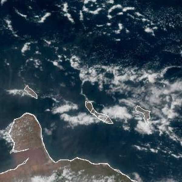 météo tropicale : Image satellite .