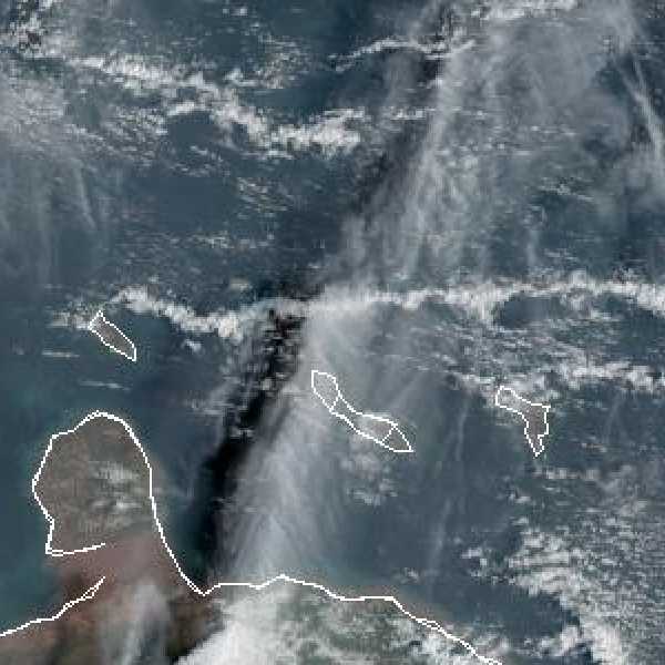 météo tropicale : Image satellite .