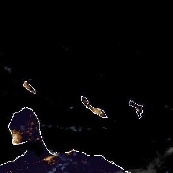 météo tropicale : Image satellite .