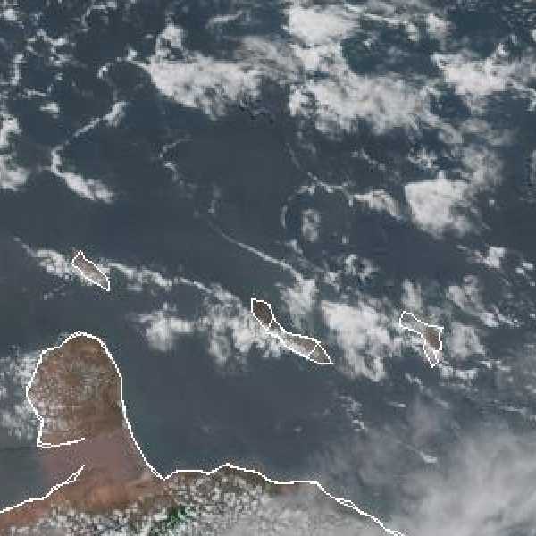 météo tropicale : Image satellite .