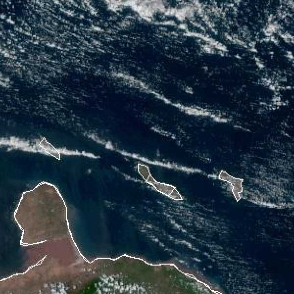 météo tropicale : Image satellite .