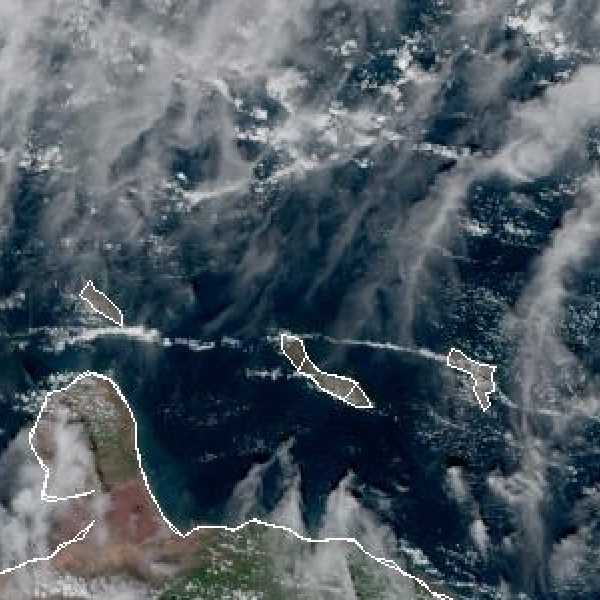 météo tropicale : Image satellite .