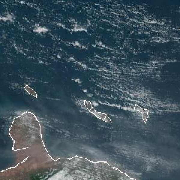 météo tropicale : Image satellite .