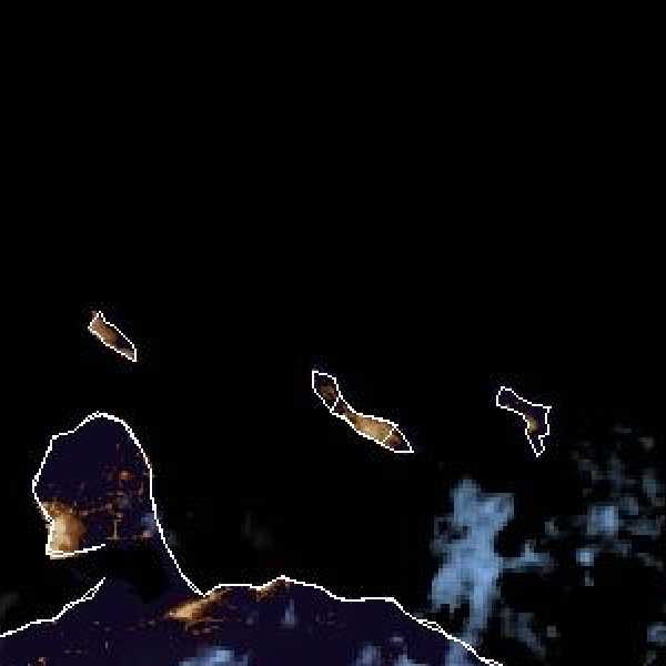 météo tropicale : Image satellite .