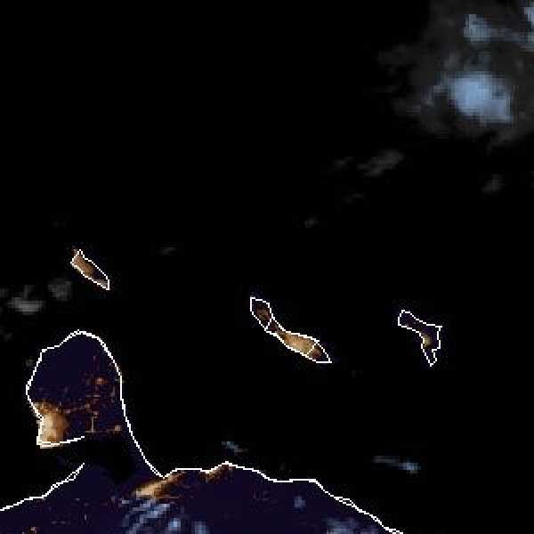 météo tropicale : Image satellite .