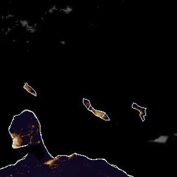 météo tropicale : Image satellite .