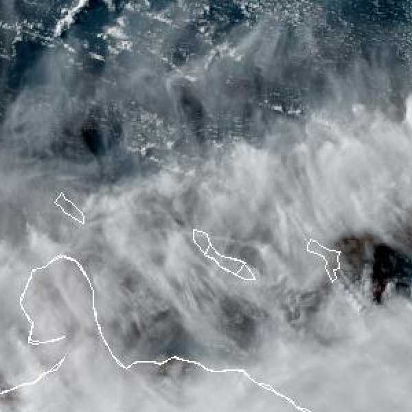 météo tropicale : Image satellite .