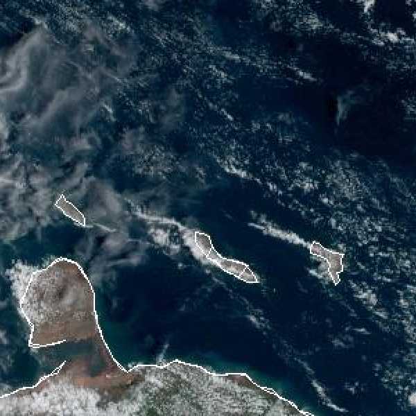 météo tropicale : Image satellite .