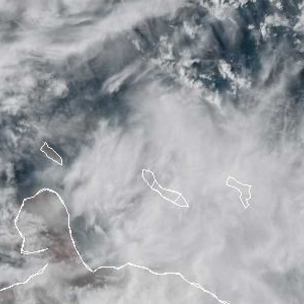météo tropicale : Image satellite .