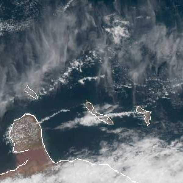 météo tropicale : Image satellite .