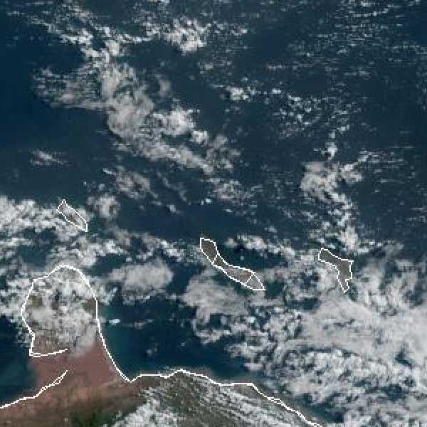 météo tropicale : Image satellite .