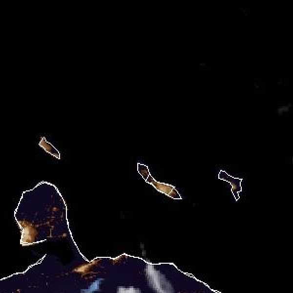 météo tropicale : Image satellite .