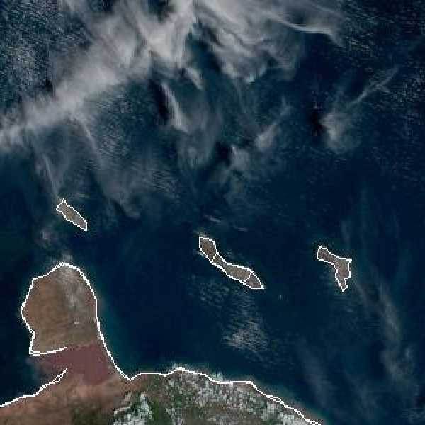 météo tropicale : Image satellite .