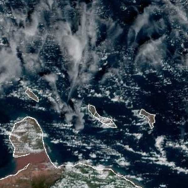 météo tropicale : Image satellite .