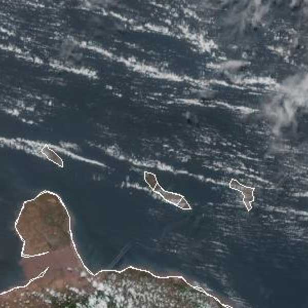 météo tropicale : Image satellite .