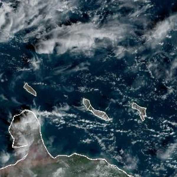 météo tropicale : Image satellite .