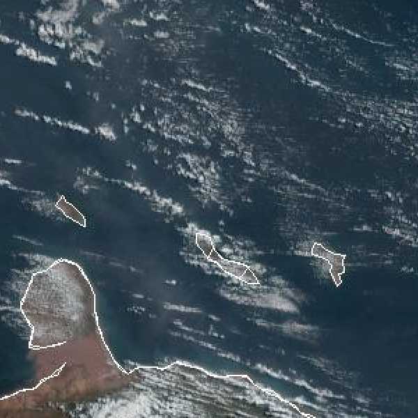 météo tropicale : Image satellite .