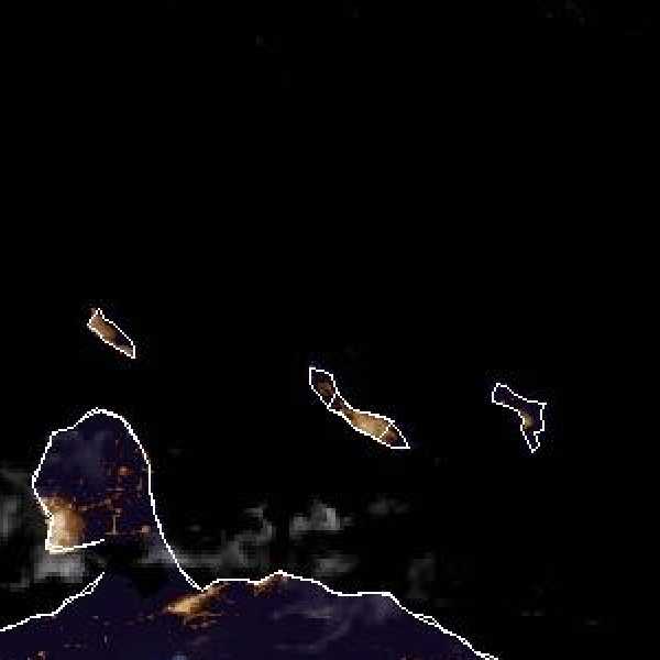 météo tropicale : Image satellite .