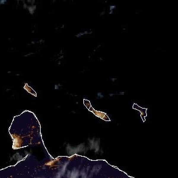 météo tropicale : Image satellite .