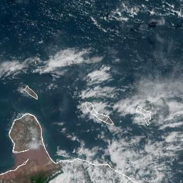 météo tropicale : Image satellite .