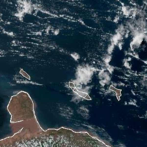 météo tropicale : Image satellite .