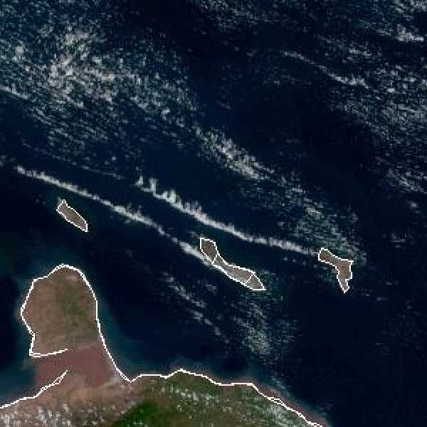 météo tropicale : Image satellite .